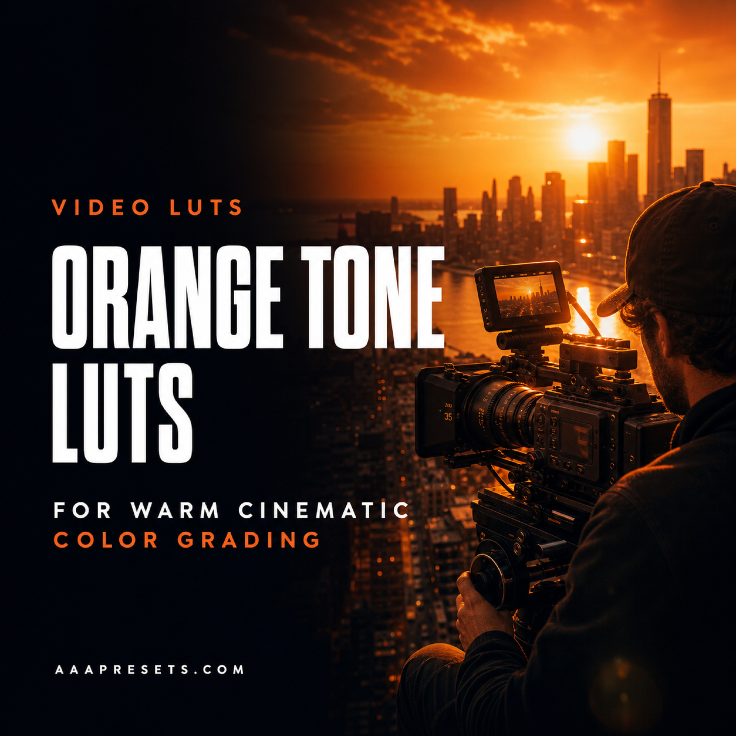 Orange Tone LUTs for Warm Cinematic Color Grading