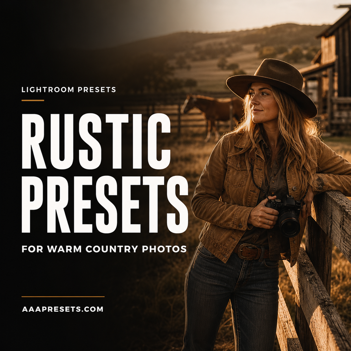 Rustic Lightroom Presets for Warm Country Photography