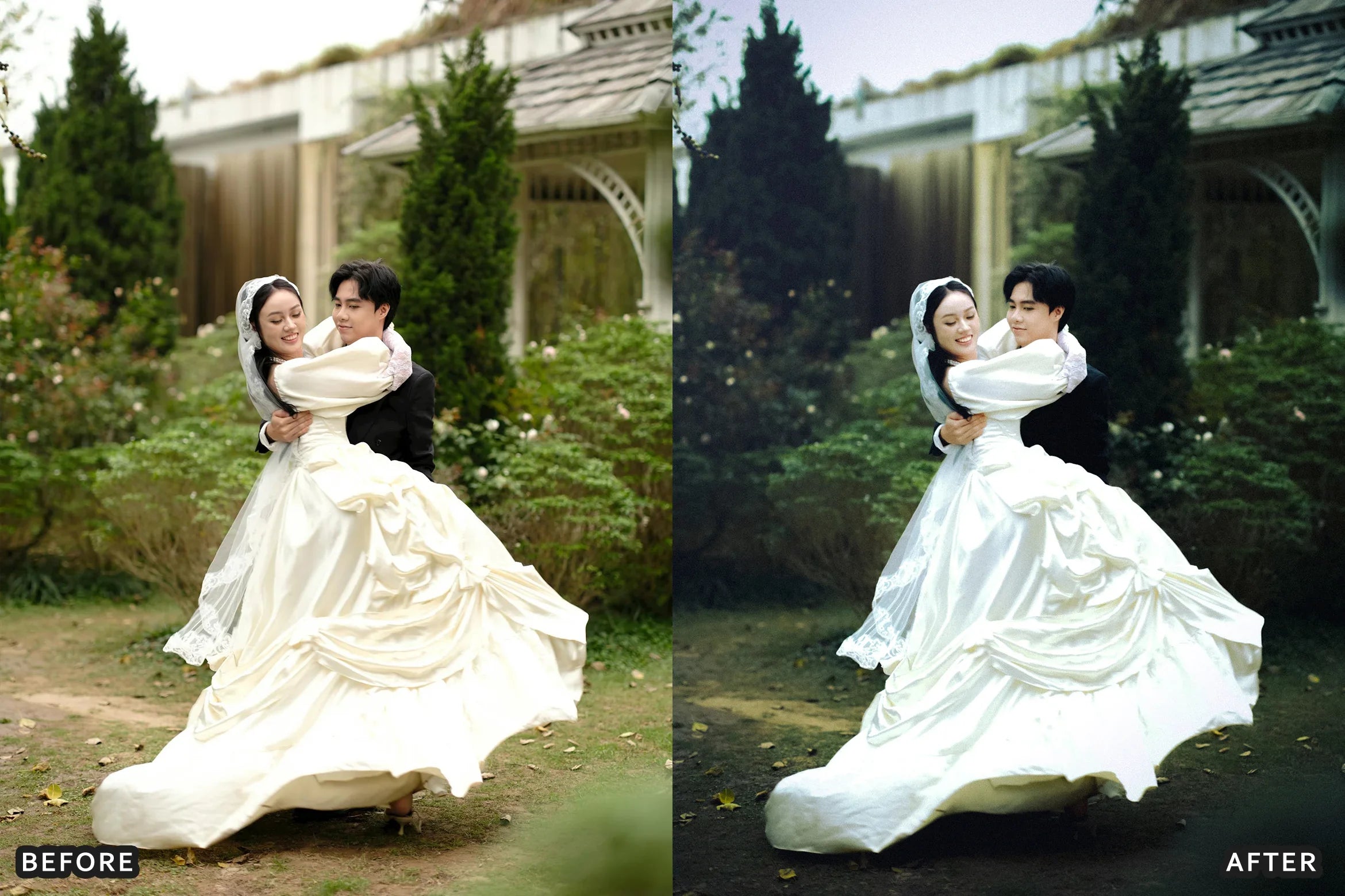 100+ AI-Optimized Cinematic Wedding Lightroom Presets Bundle