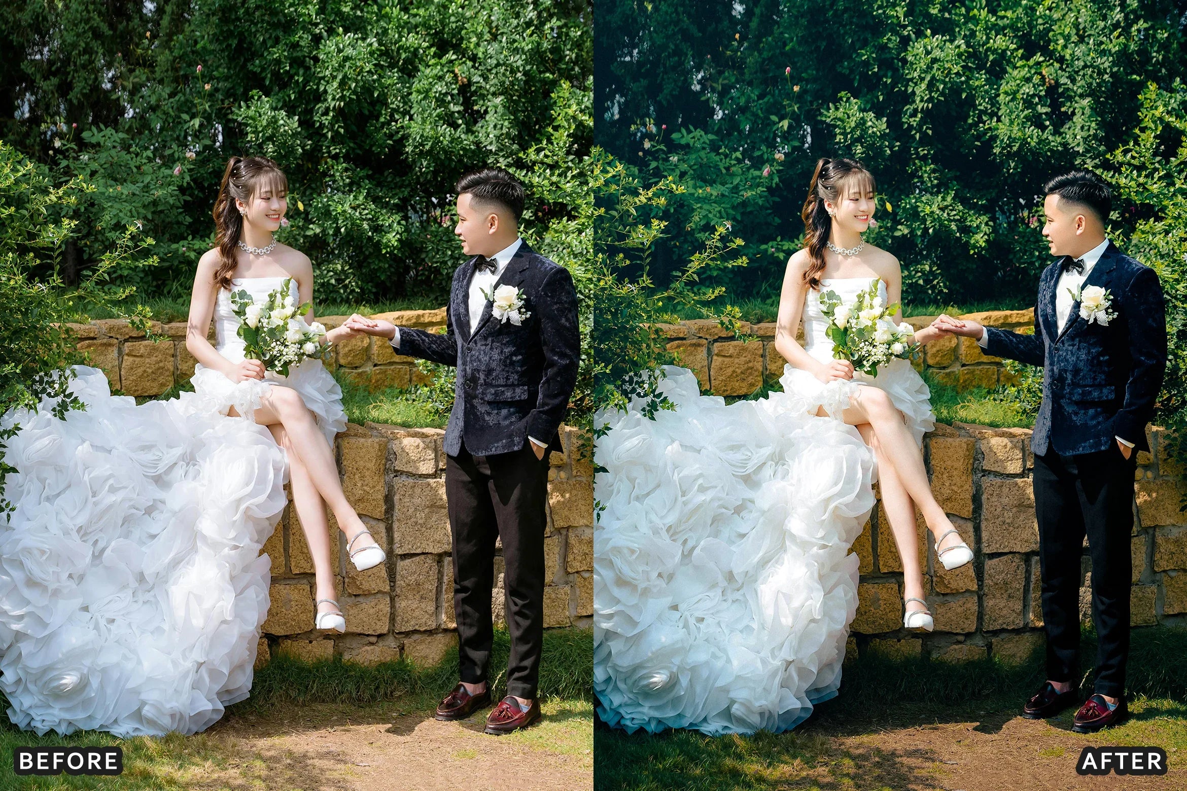 100+ AI-Optimized Cinematic Wedding Lightroom Presets Bundle
