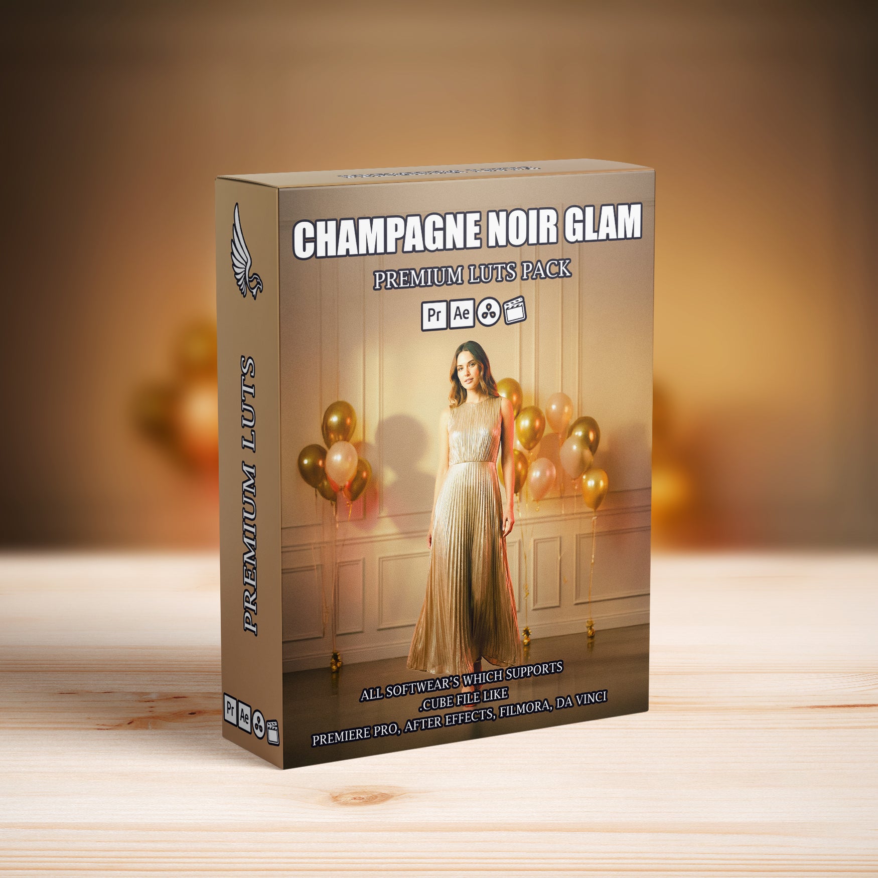 Champagne Noir Glam LUTs Pack