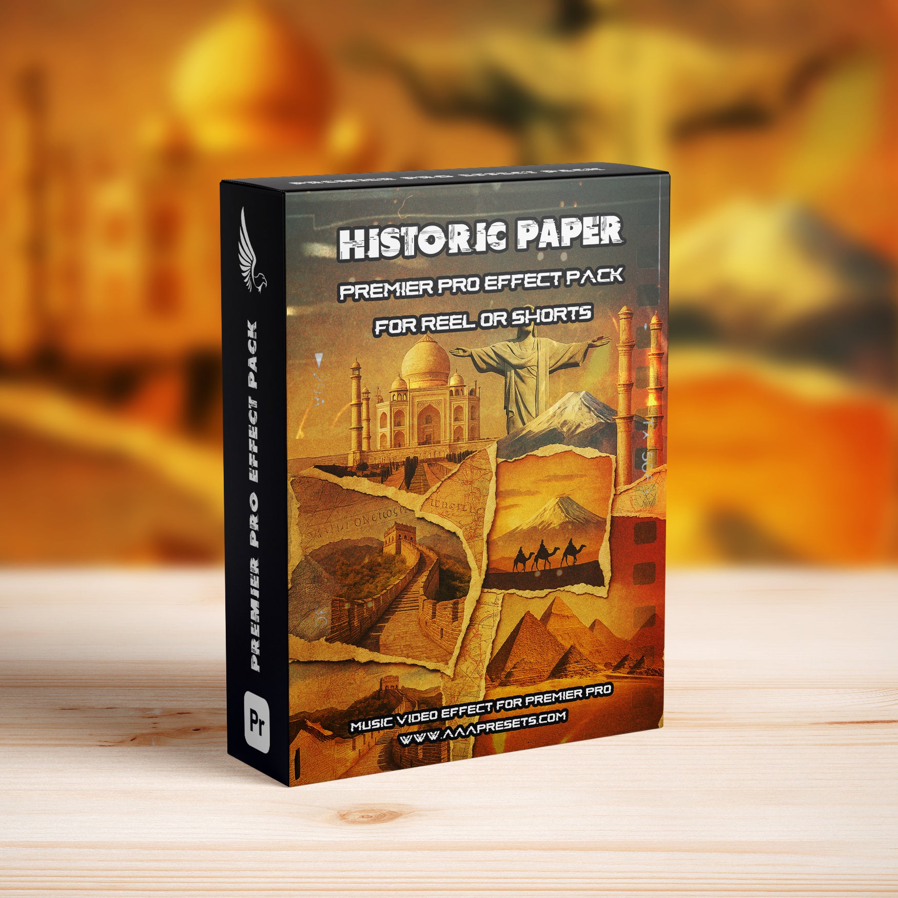 Historic Vintage Art Torn Paper Transitions in Premiere Pro – For Reels, TikTok & Shorts - Premiere Pro Transitions for vertical - by AAA Presets