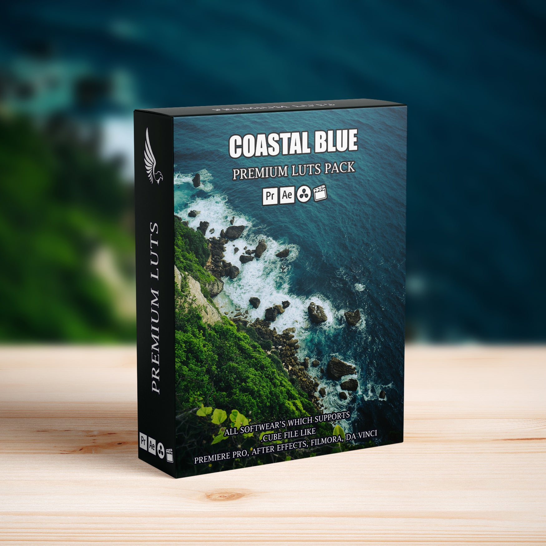 Coastal Teal Blue Film LUTs Pack