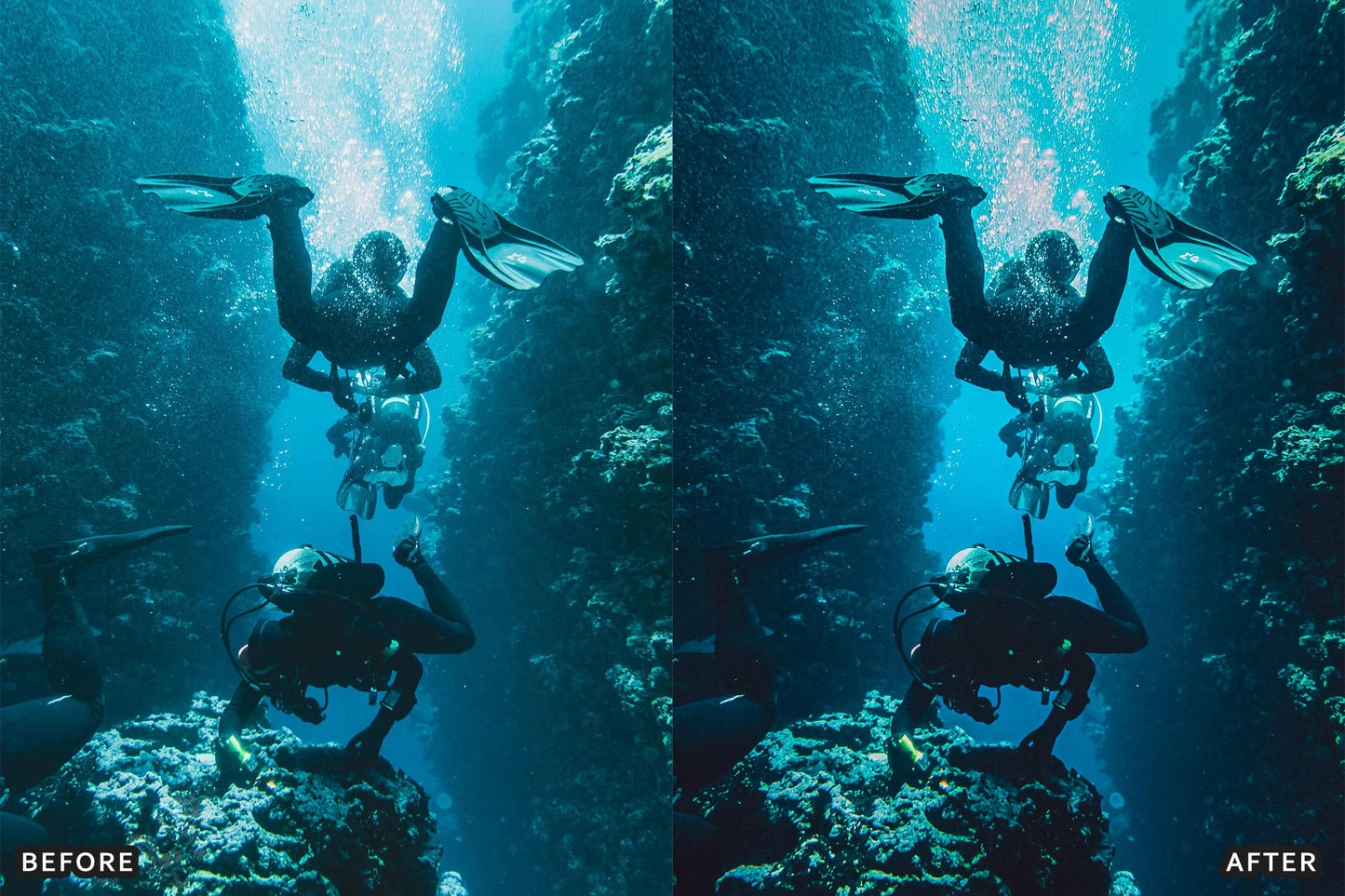 Cinematic Underwater Lightroom Presets Pack