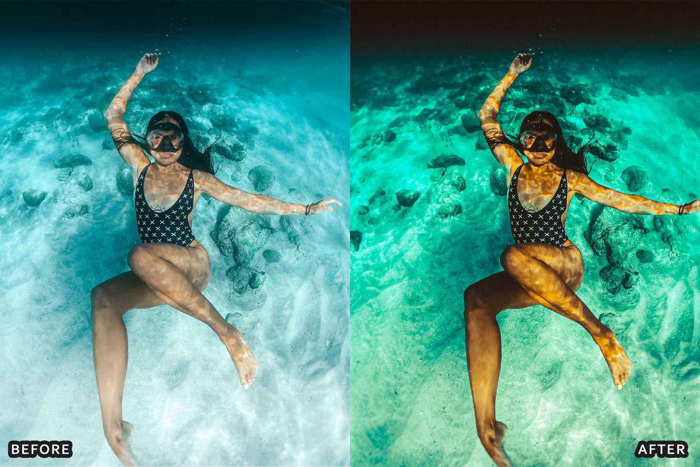 Cinematic Underwater Lightroom Presets Pack