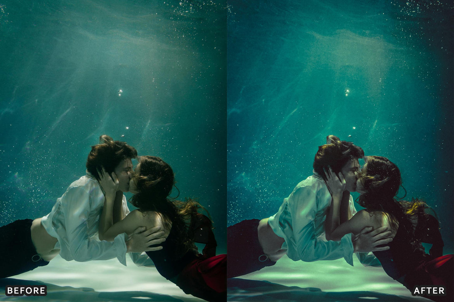 Cinematic Underwater Lightroom Presets Pack