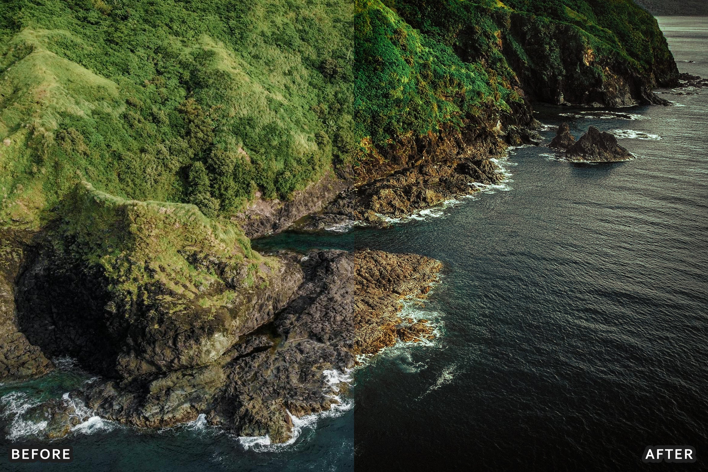 50+ AI-Optimized Cinematic Drone Lightroom Presets Bundle