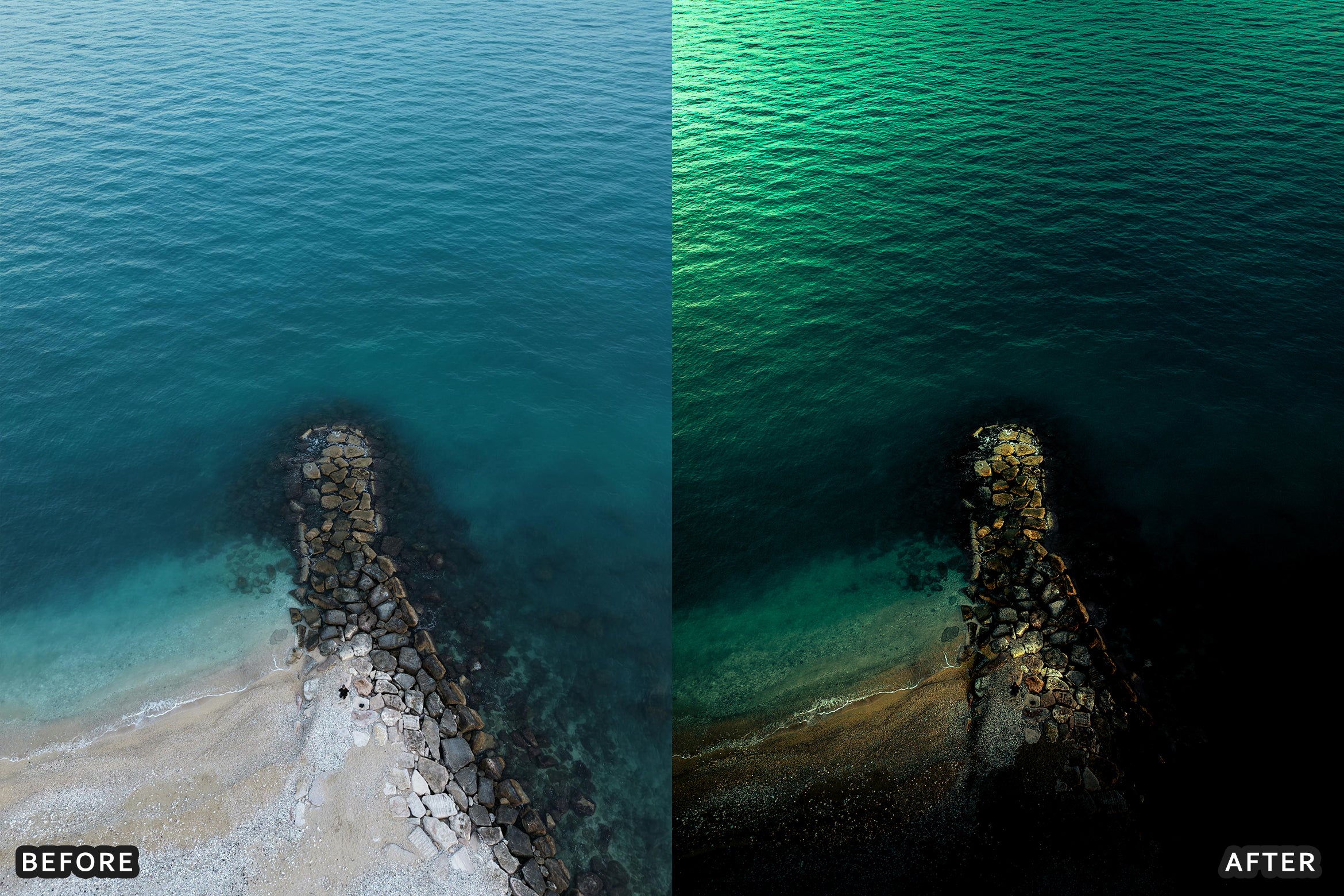 50+ AI-Optimized Cinematic Drone Lightroom Presets Bundle