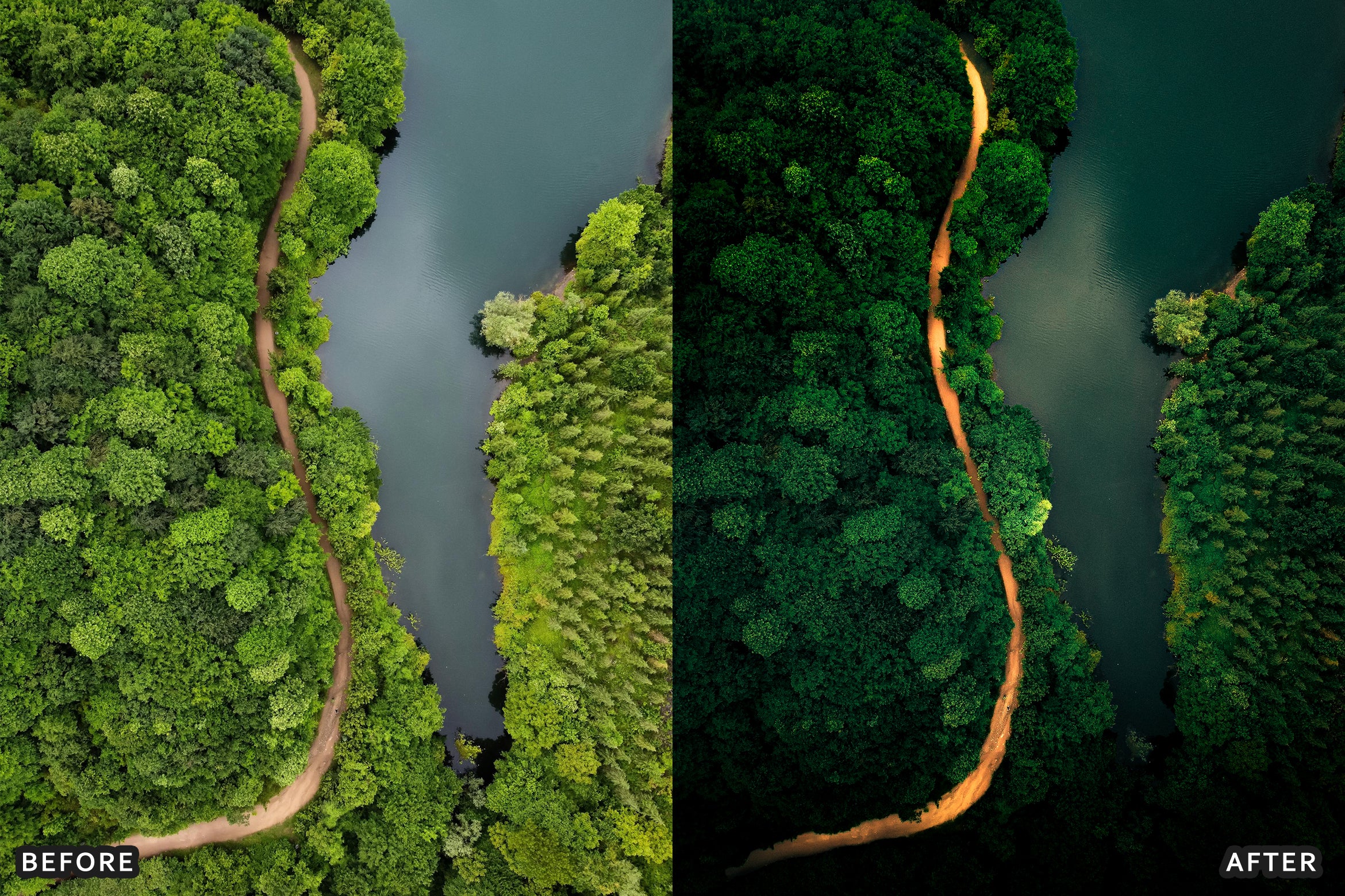 50+ AI-Optimized Cinematic Drone Lightroom Presets Bundle
