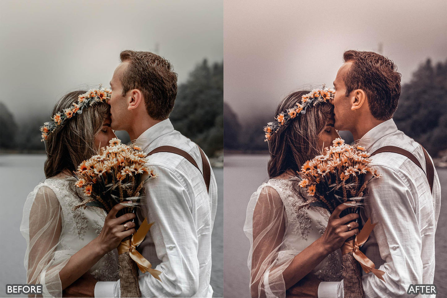 50 Gorgeous Lightroom Presets for Wedding Photography - adobe lightroom presets, Blogger presets, Cinematic Presets, instagram presets, lightroom presets, Minimalist presets, moody presets, Portrait presets, presets before and after, professional lightroom presets, Wedding Lightroom Presets Bundle - aaapresets.com