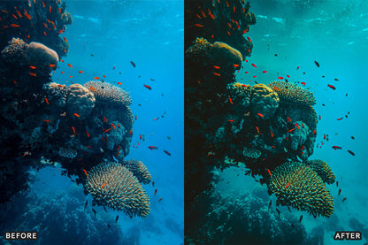 Cinematic Underwater Lightroom Presets Pack