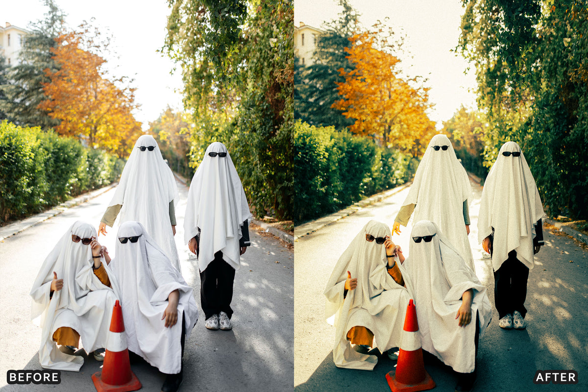 Halloween Flash Party Lightroom Presets before and after photo example 04