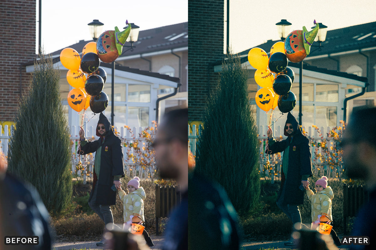 Halloween Flash Party Lightroom Presets before and after photo example 12