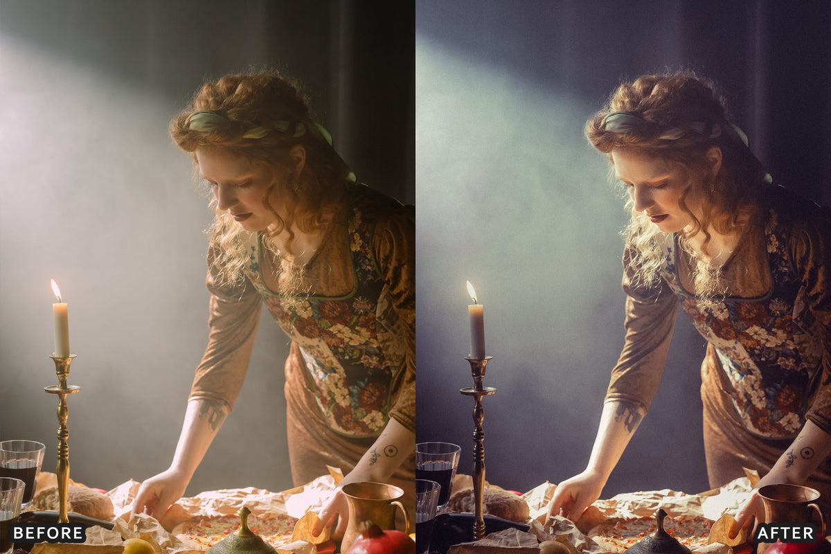 Royal Purple & Cherry Red Lightroom Presets before and after photo example 02