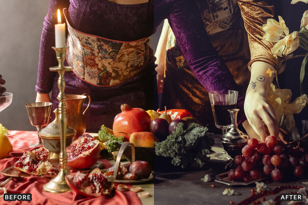 Royal Purple & Cherry Red Lightroom Presets before and after photo example 14