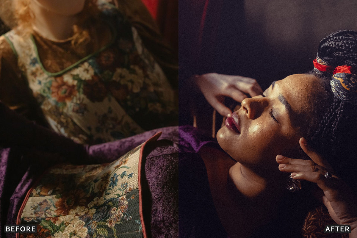 Royal Purple & Cherry Red Lightroom Presets before and after photo example 15