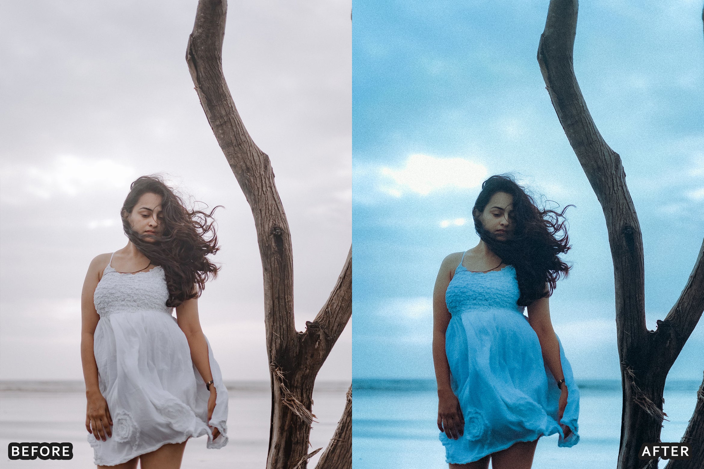 AI-Optimized Coastal Mist Portrait Lightroom Presets