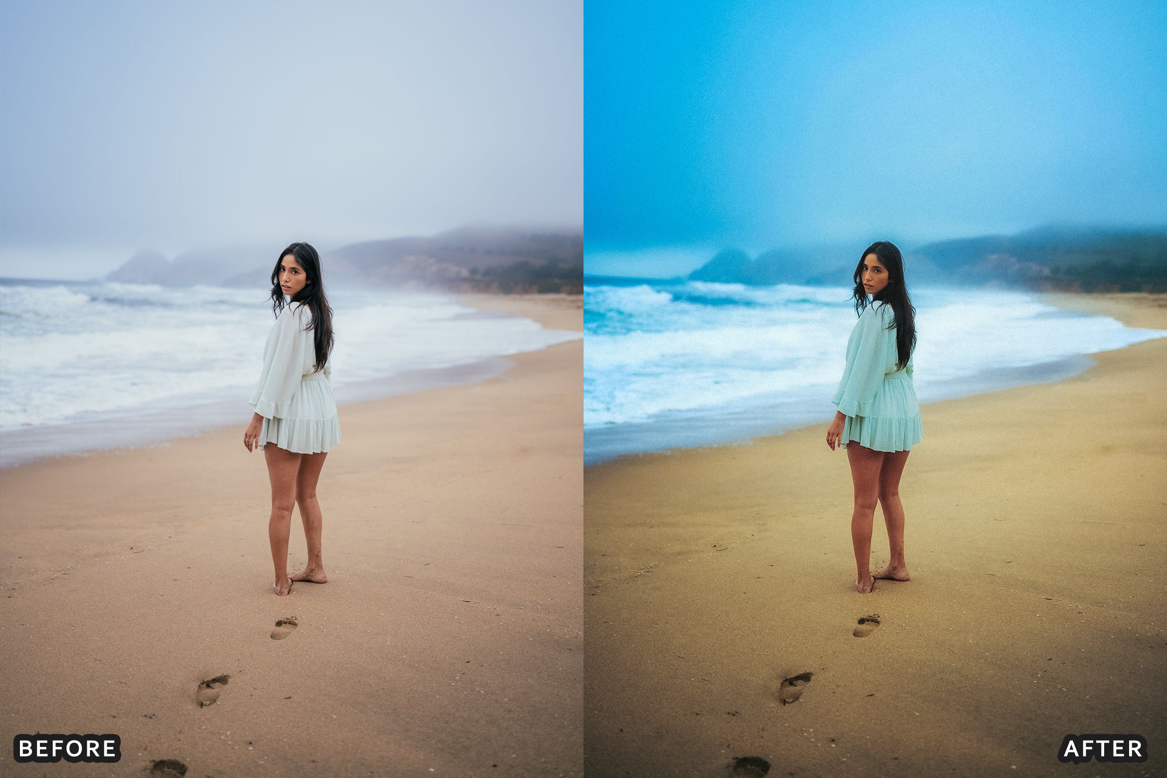 AI-Optimized Coastal Mist Portrait Lightroom Presets
