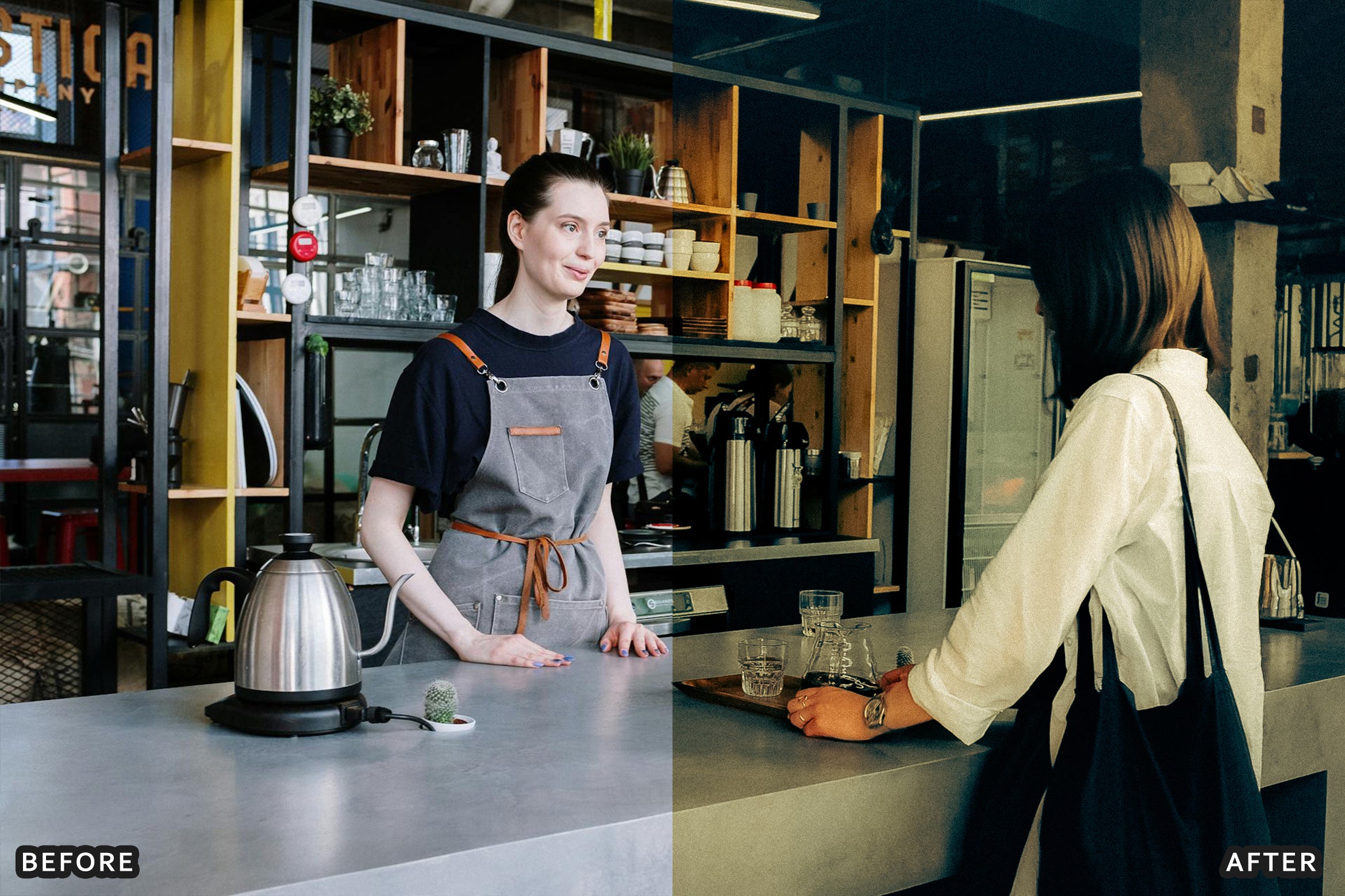 AI-Optimized Aesthetic Coffee Shop Warm Film Lightroom Presets