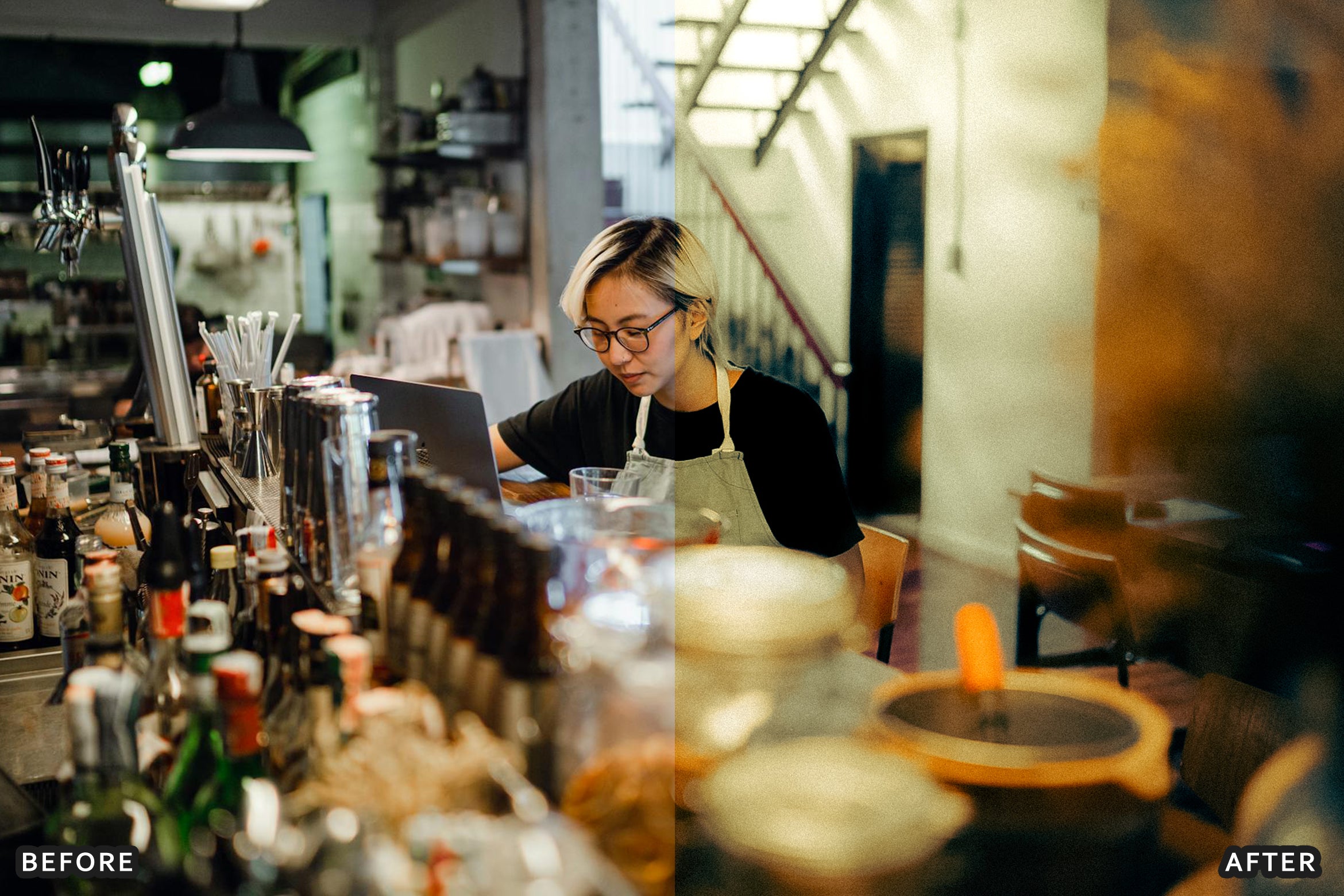 AI-Optimized Aesthetic Coffee Shop Warm Film Lightroom Presets