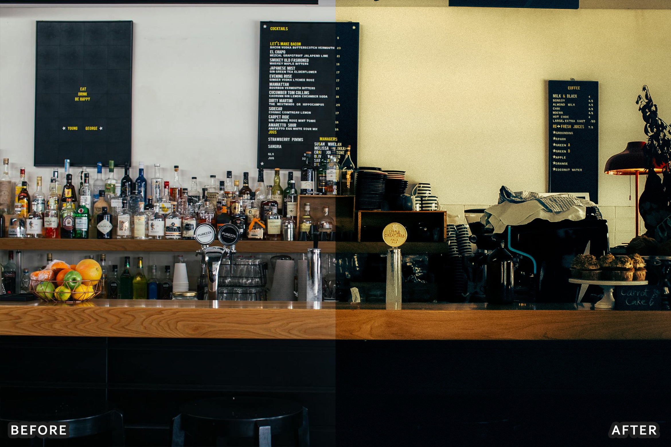 AI-Optimized Aesthetic Coffee Shop Warm Film Lightroom Presets