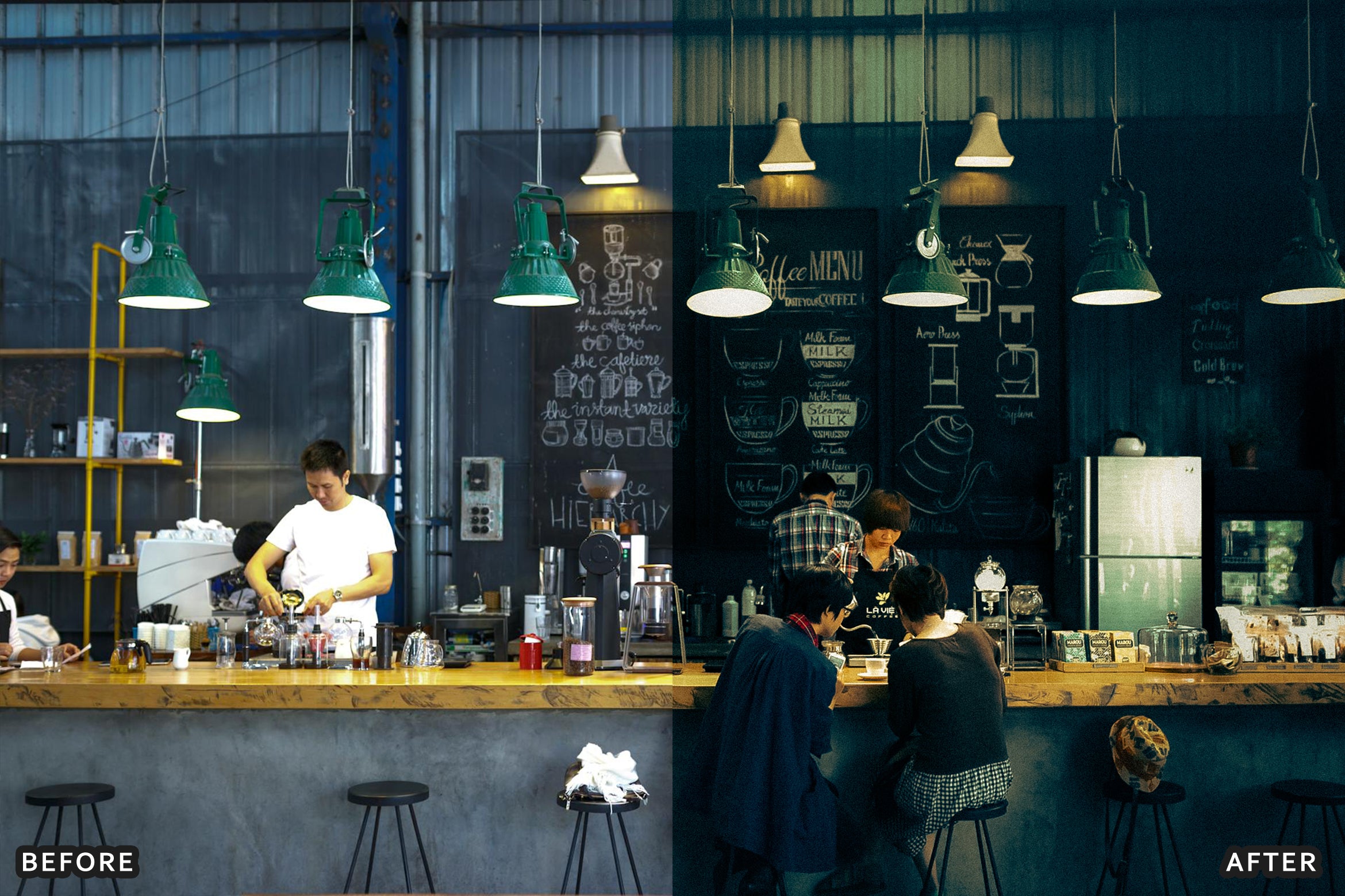 AI-Optimized Aesthetic Coffee Shop Warm Film Lightroom Presets