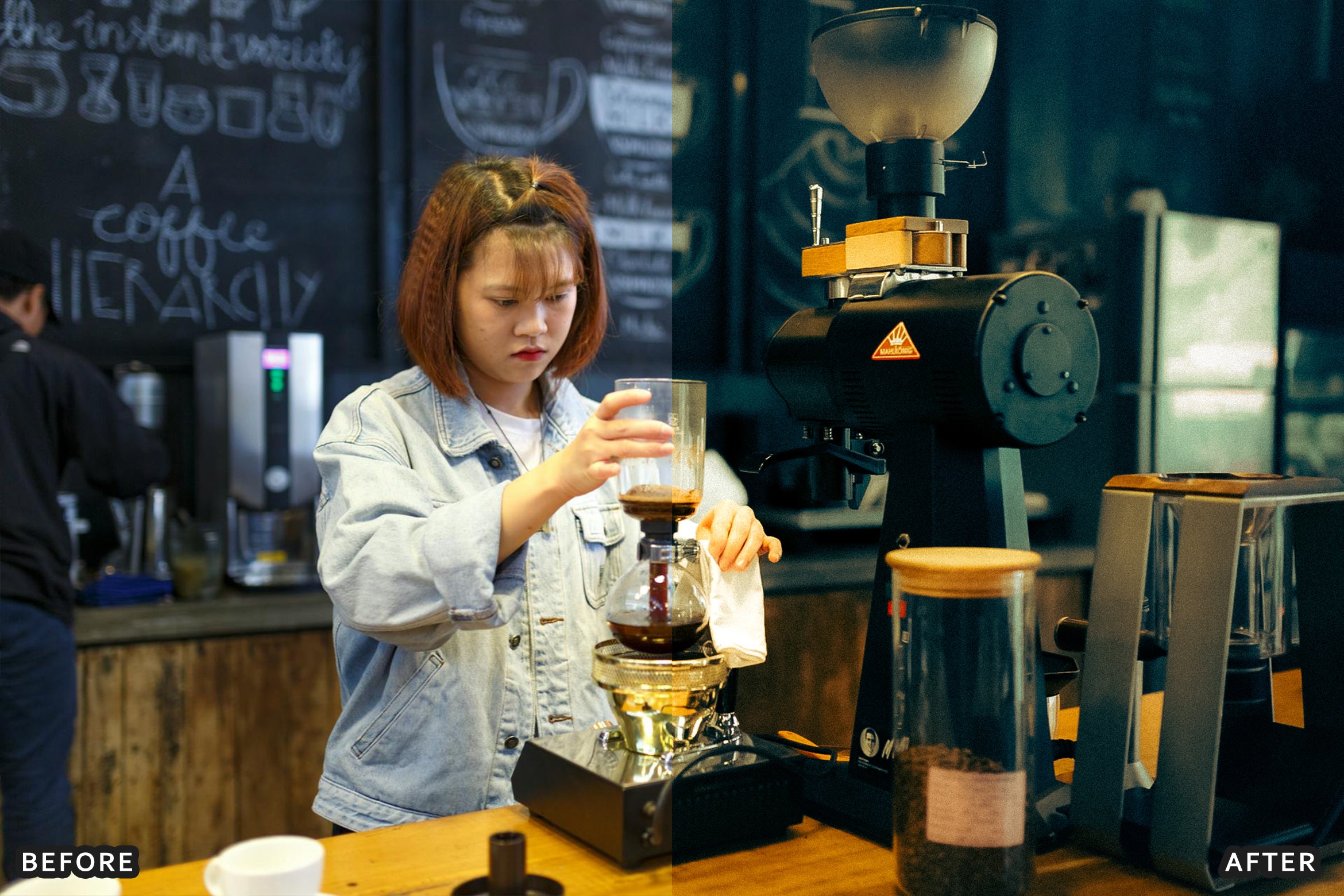 AI-Optimized Aesthetic Coffee Shop Warm Film Lightroom Presets