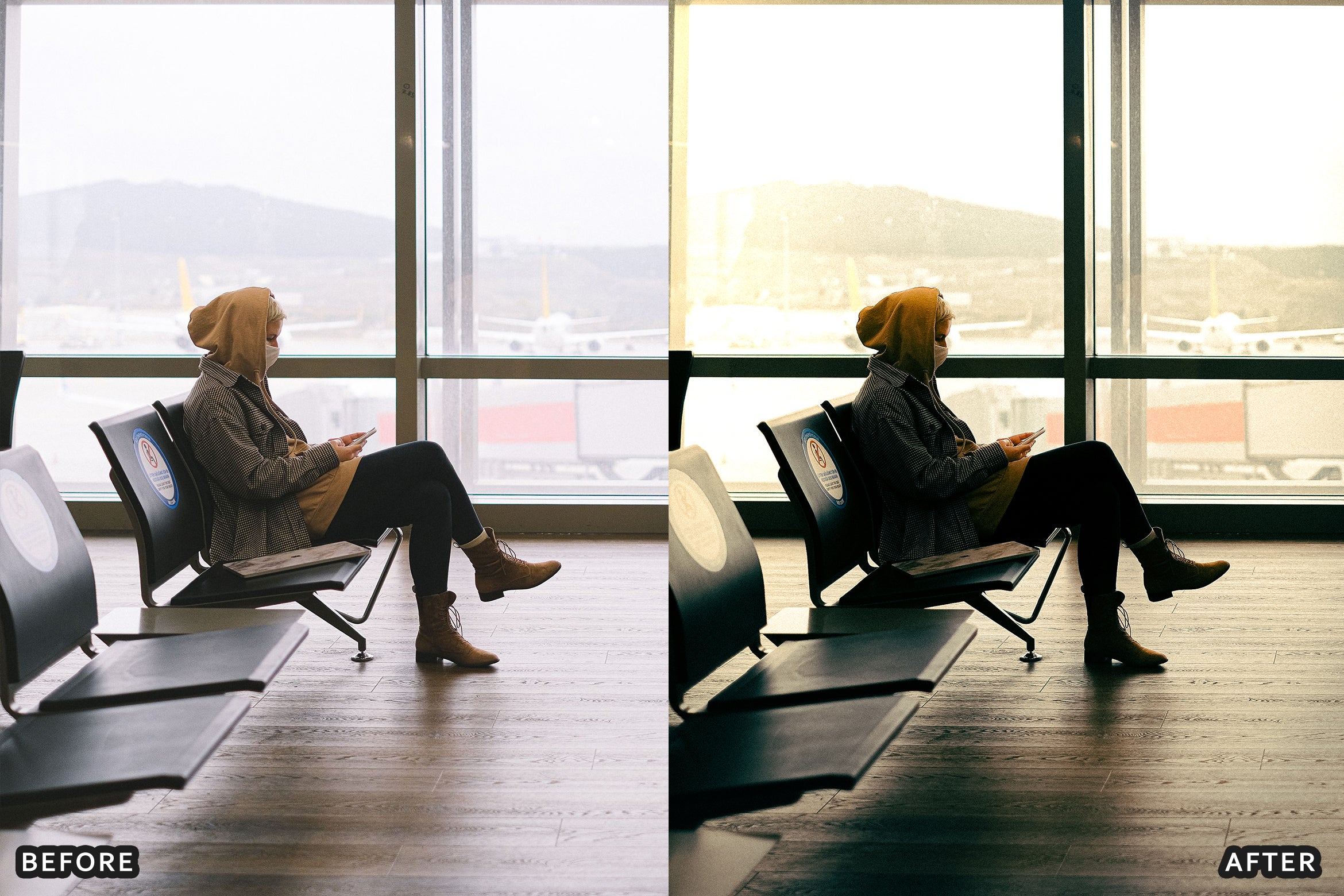 AI-Optimized Airport Terminal Film Lightroom Presets