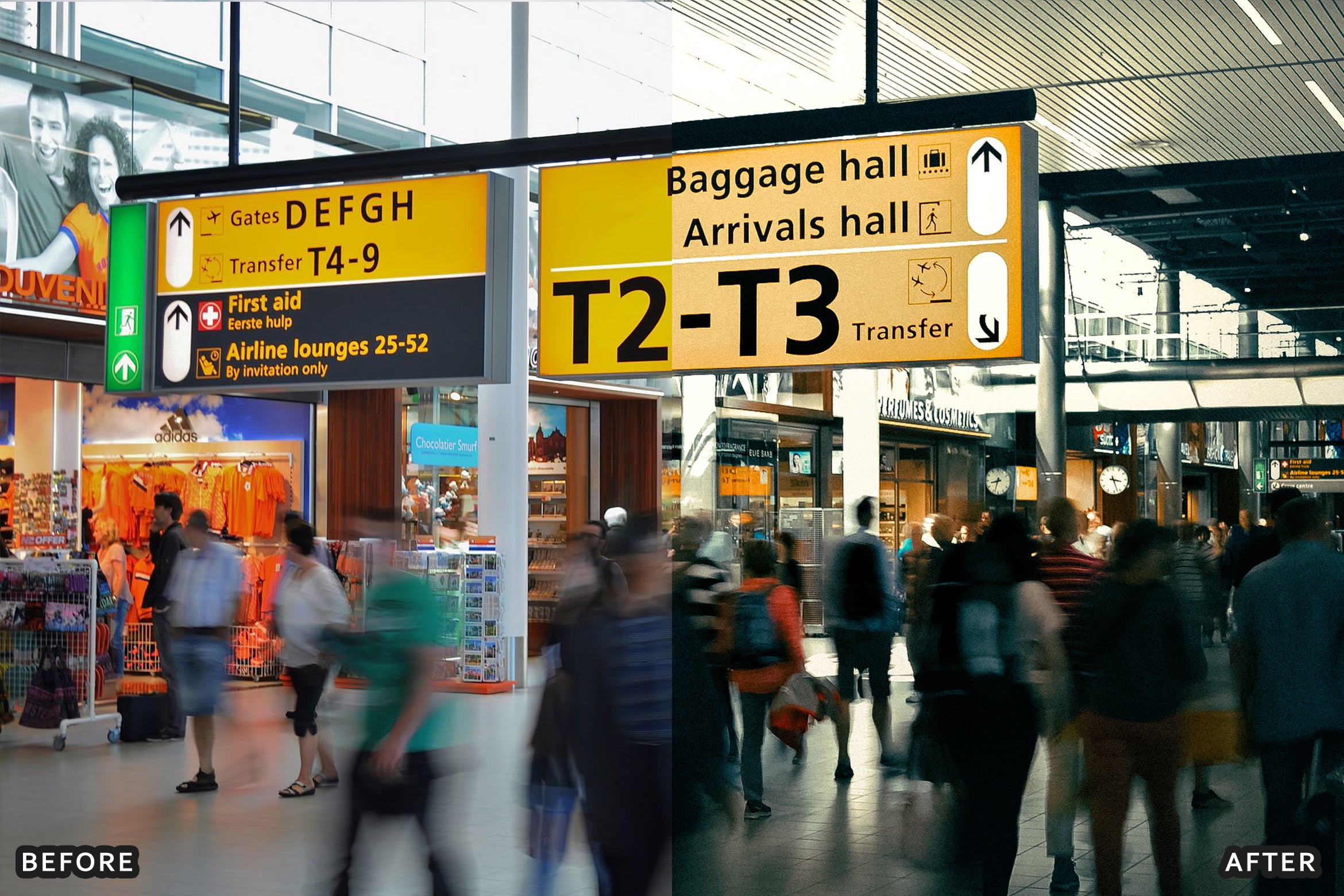 AI-Optimized Airport Terminal Film Lightroom Presets