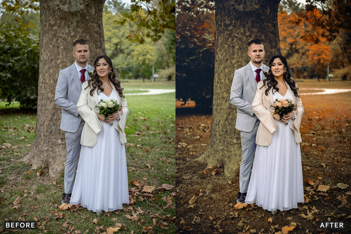 AI-Optimized Autumn Wedding Film Lightroom Presets