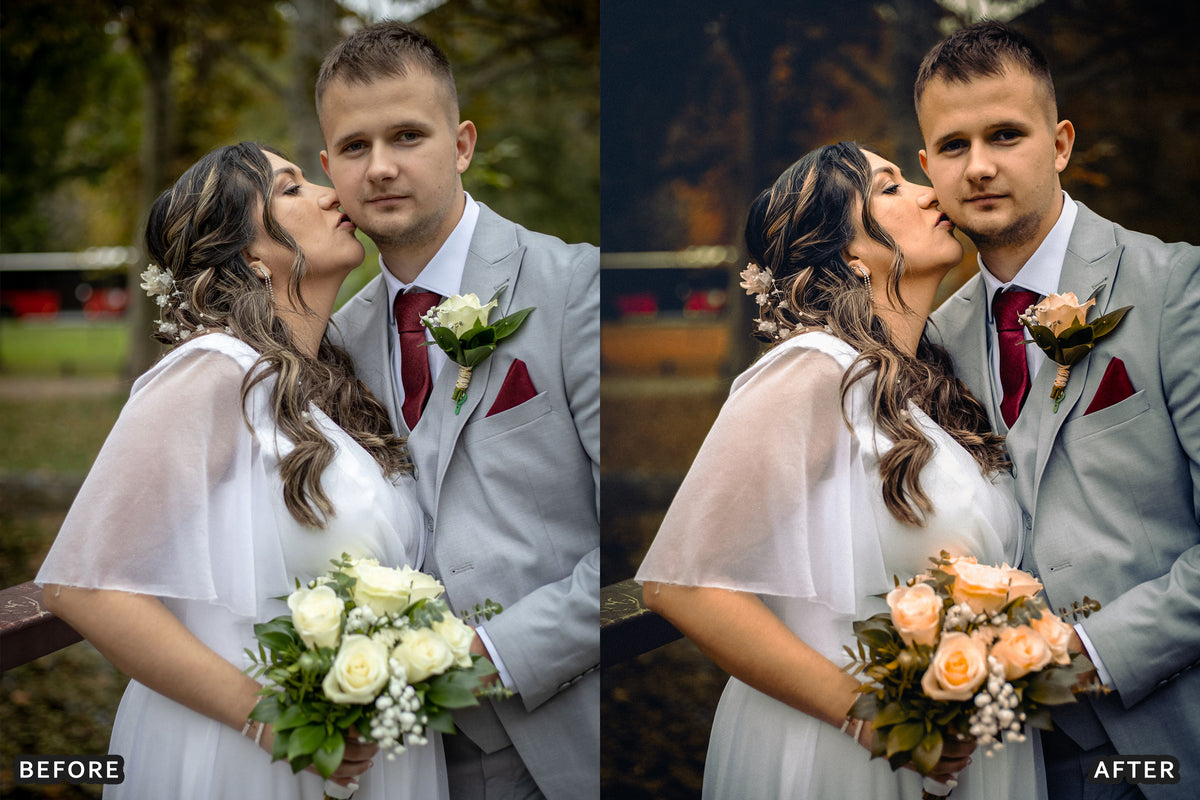 AI-Optimized Autumn Wedding Film Lightroom Presets