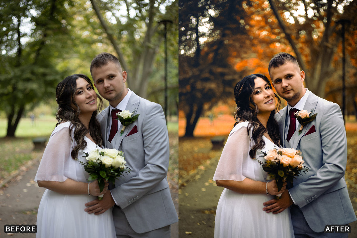 AI-Optimized Autumn Wedding Film Lightroom Presets