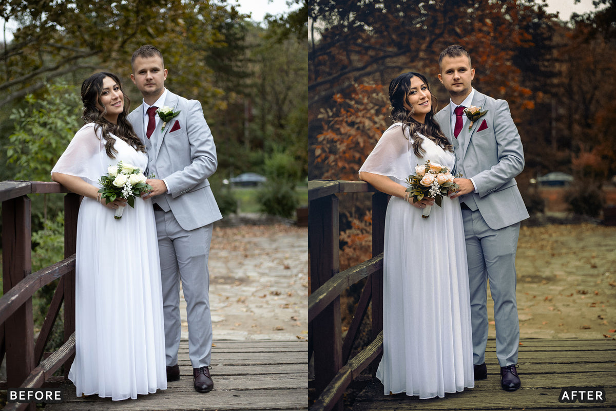 AI-Optimized Autumn Wedding Film Lightroom Presets