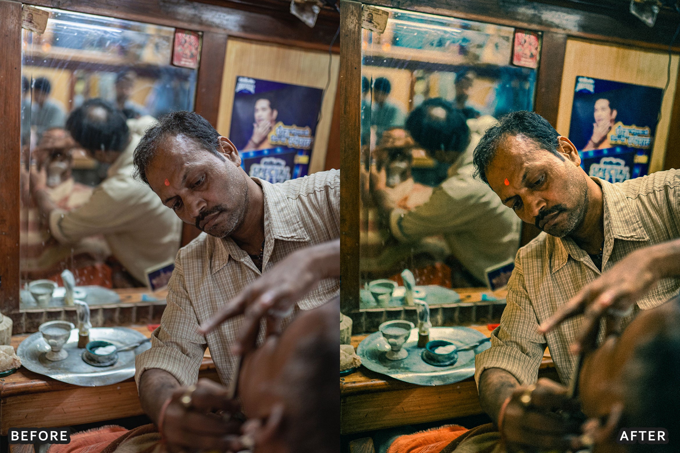 AI-Optimized Barber Shop Charcoal Lightroom Presets