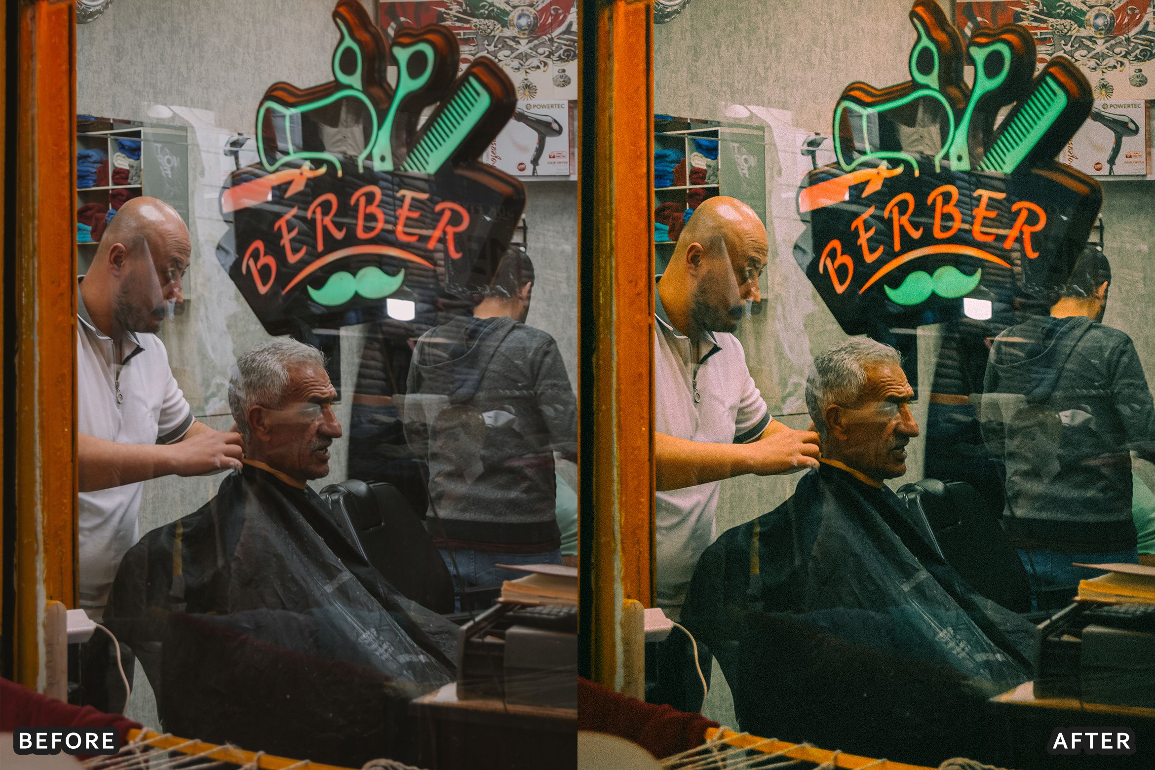 AI-Optimized Barber Shop Charcoal Lightroom Presets