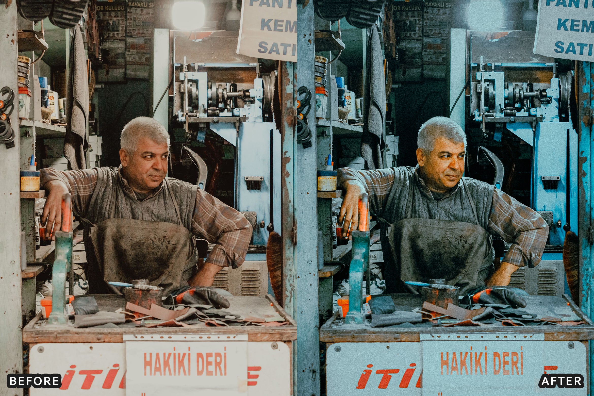 AI-Optimized Barber Shop Charcoal Lightroom Presets