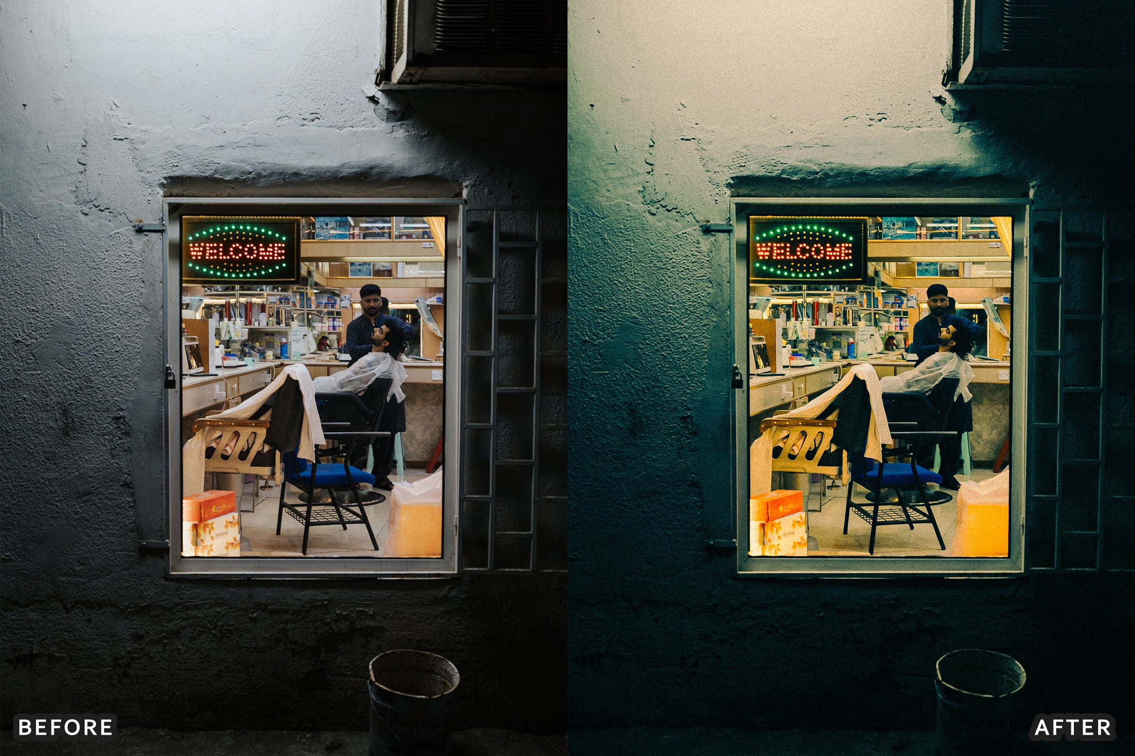 AI-Optimized Barber Shop Charcoal Lightroom Presets