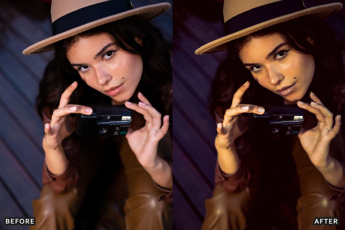 AI-Optimized Burgundy Editorial Lightroom Presets