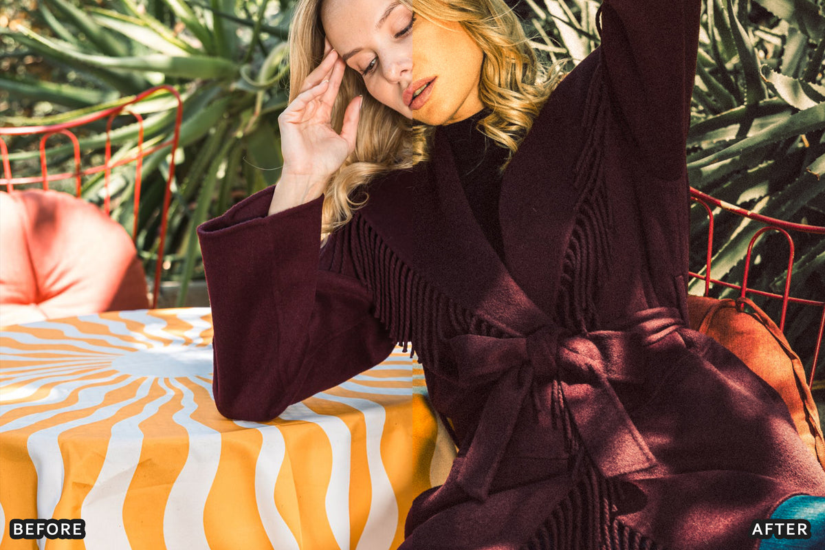 AI-Optimized Burgundy Editorial Lightroom Presets