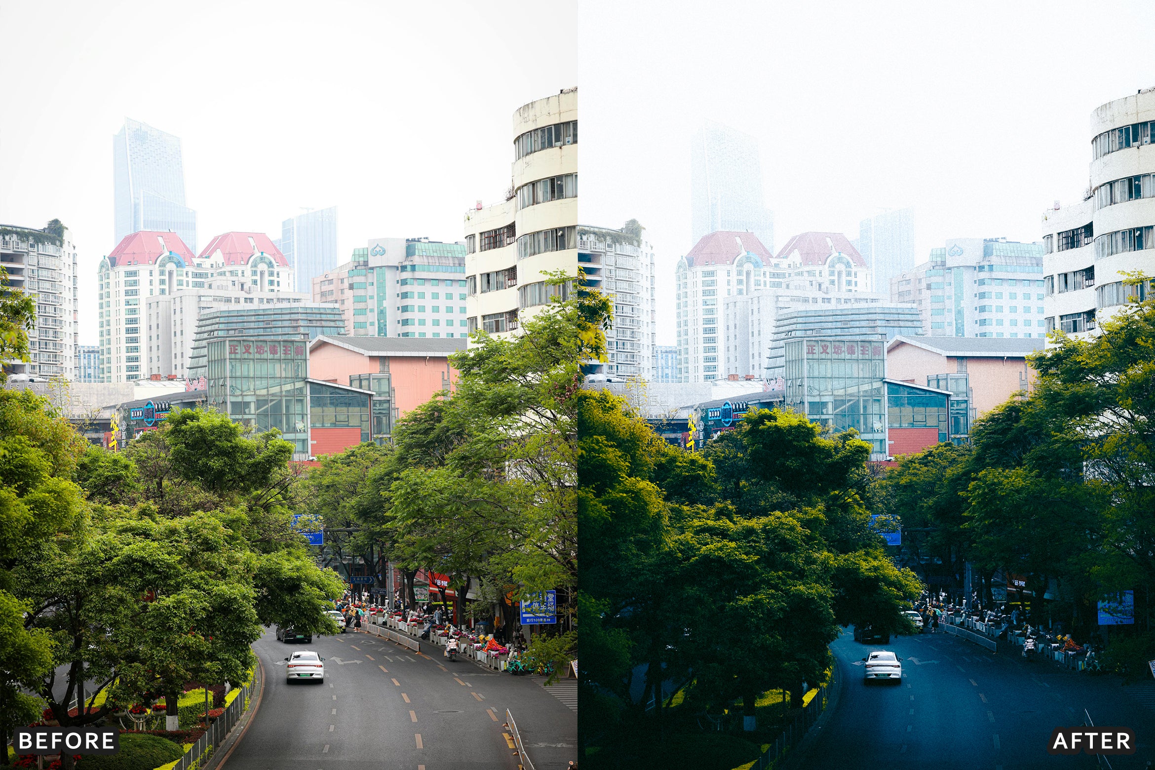 AI-Optimized Cinematic City Glow Lightroom Presets