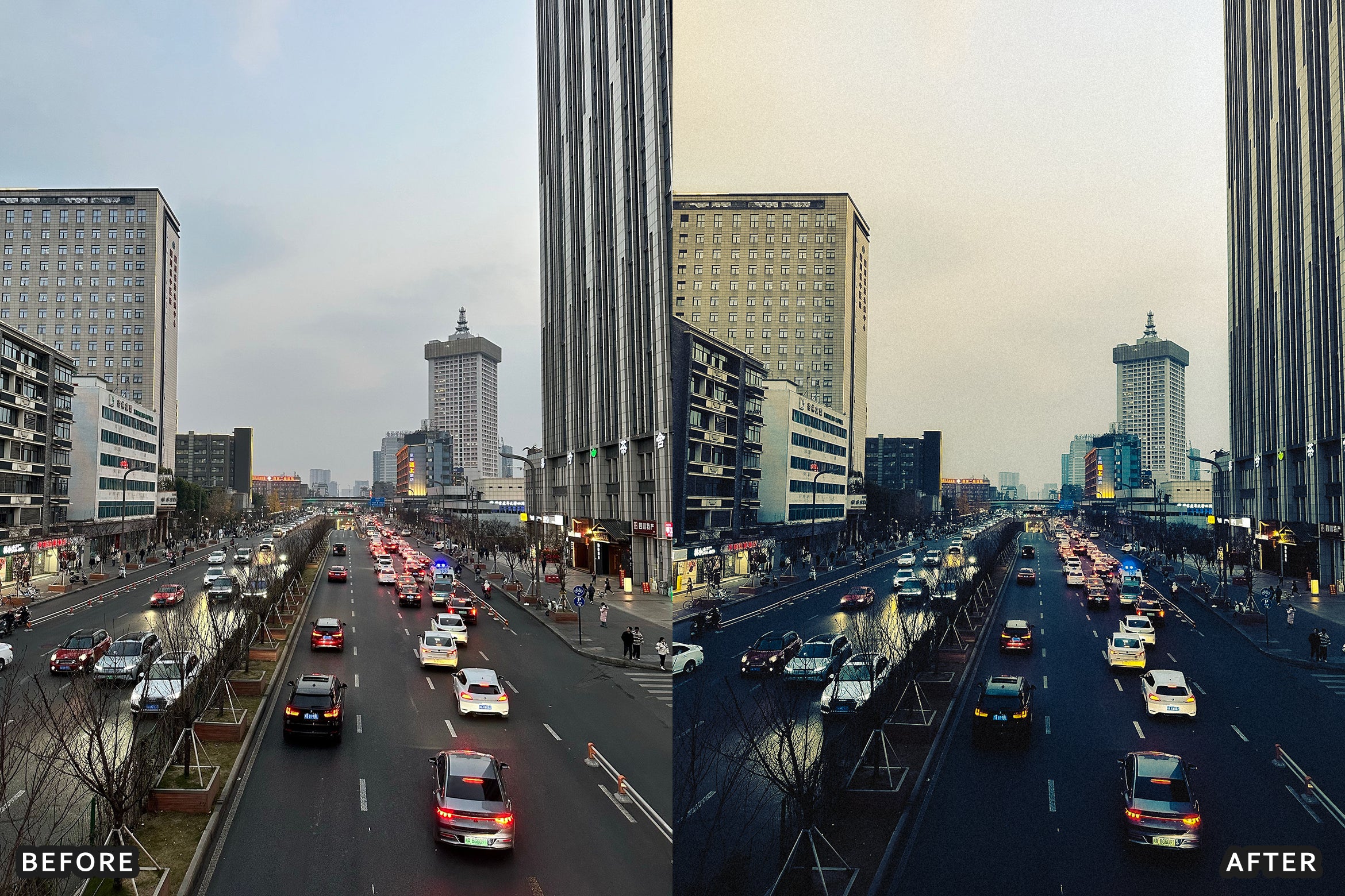 AI-Optimized Cinematic City Glow Lightroom Presets