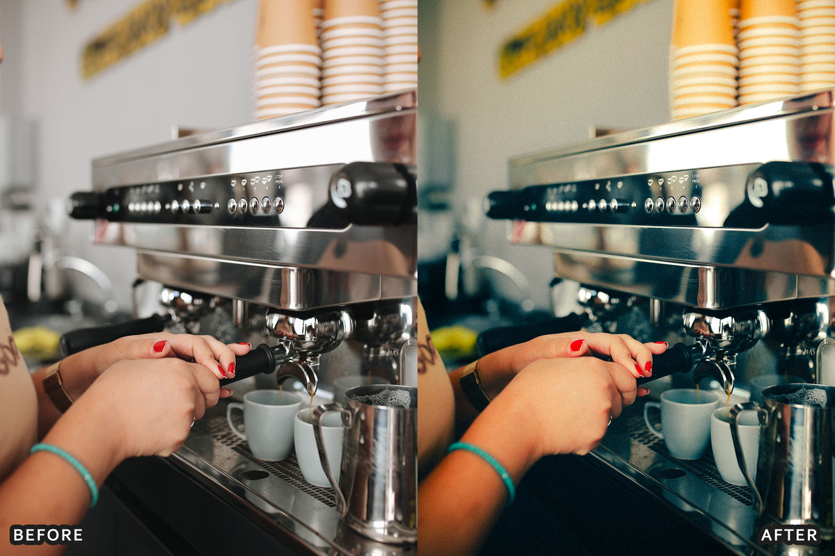 AI-Optimized Espresso Noir Café Lightroom Presets
