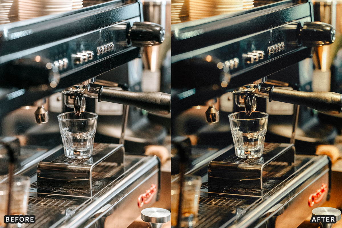 AI-Optimized Espresso Noir Café Lightroom Presets