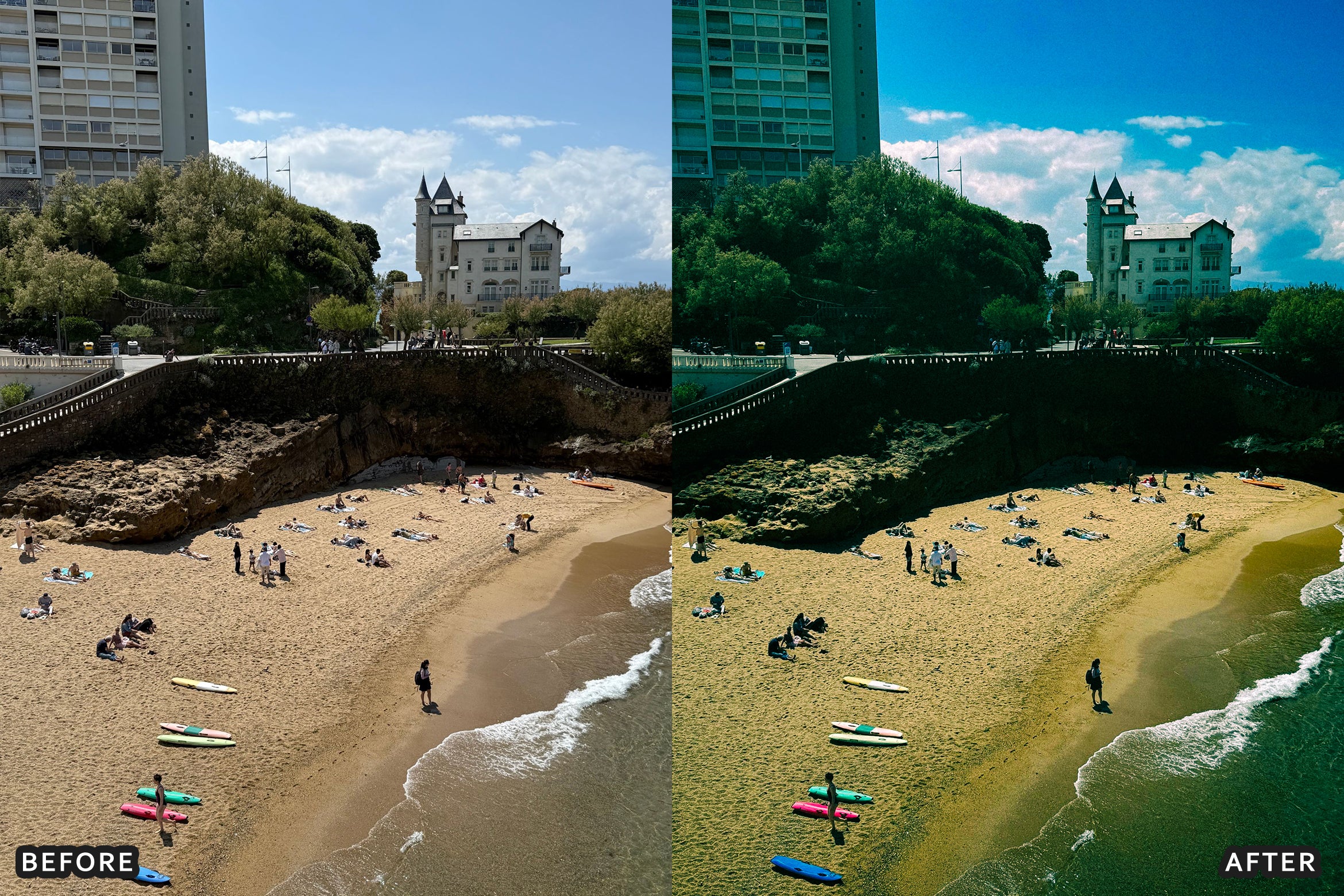 AI-Optimized European Beach Film Lightroom Presets
