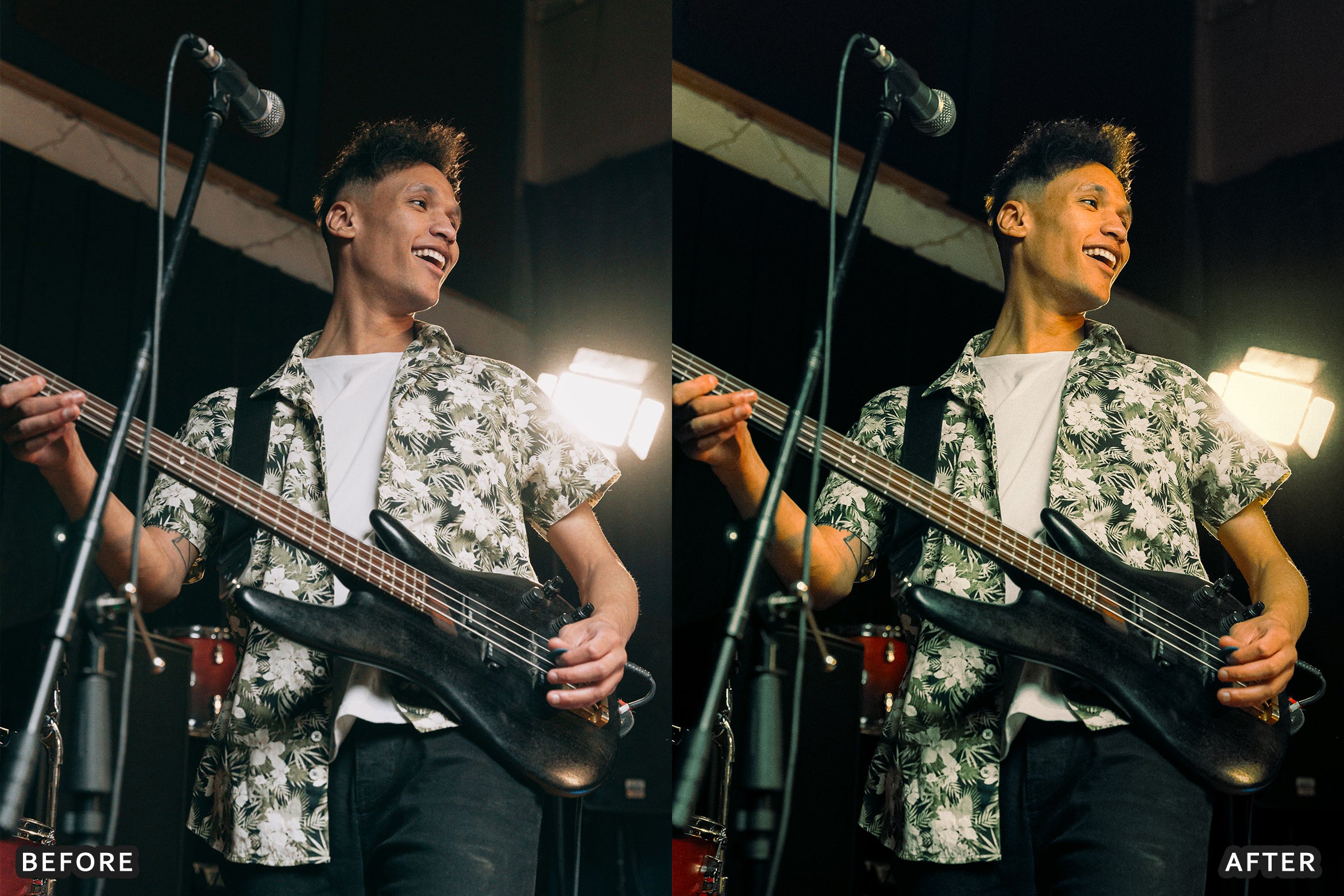 AI-Optimized Live Concert Stage Glow Lightroom Presets