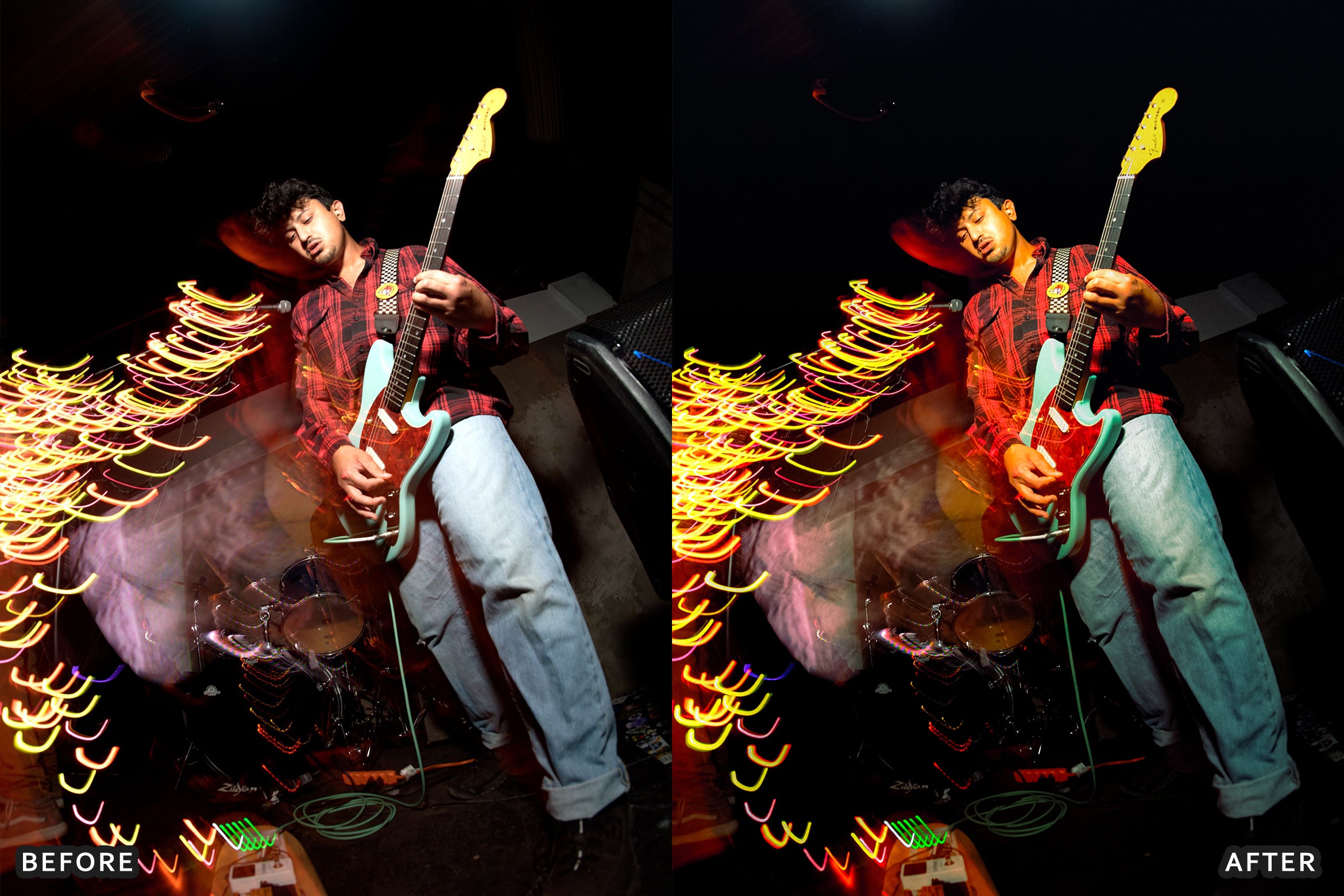 AI-Optimized Live Concert Stage Glow Lightroom Presets