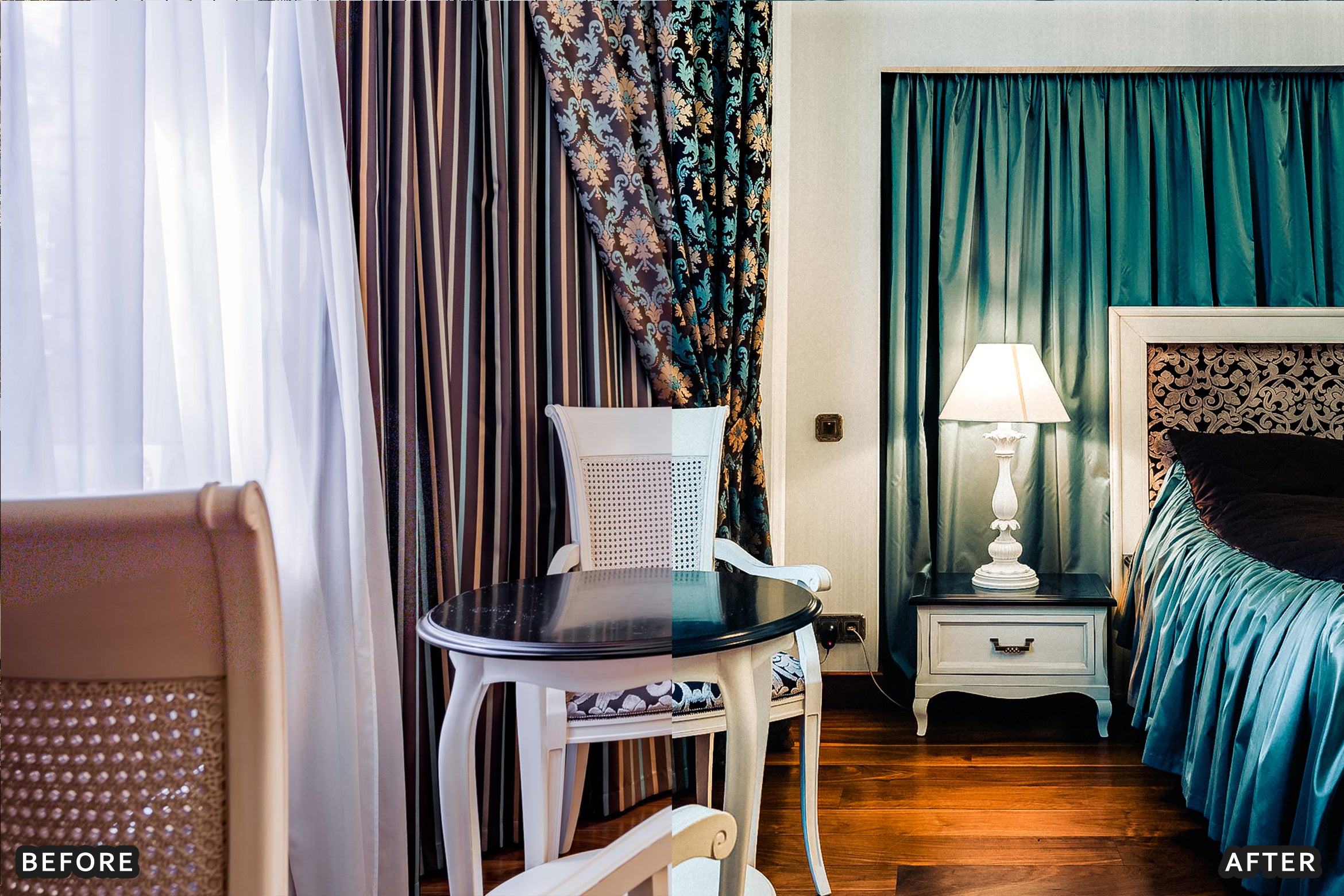 AI-Optimized Luxury Hotel Interior Glow Lightroom Presets