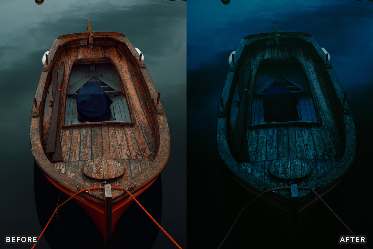 AI-Optimized Midnight Blue Editorial Lightroom Presets