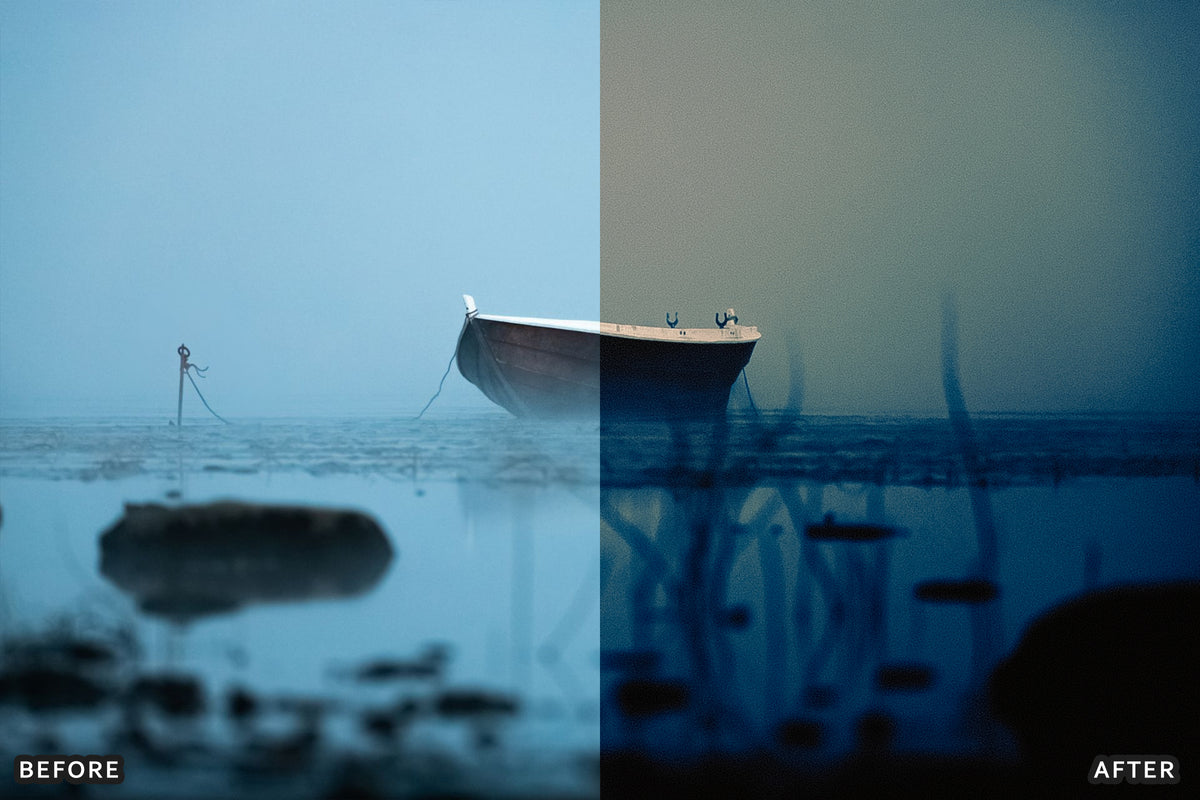 AI-Optimized Midnight Blue Editorial Lightroom Presets