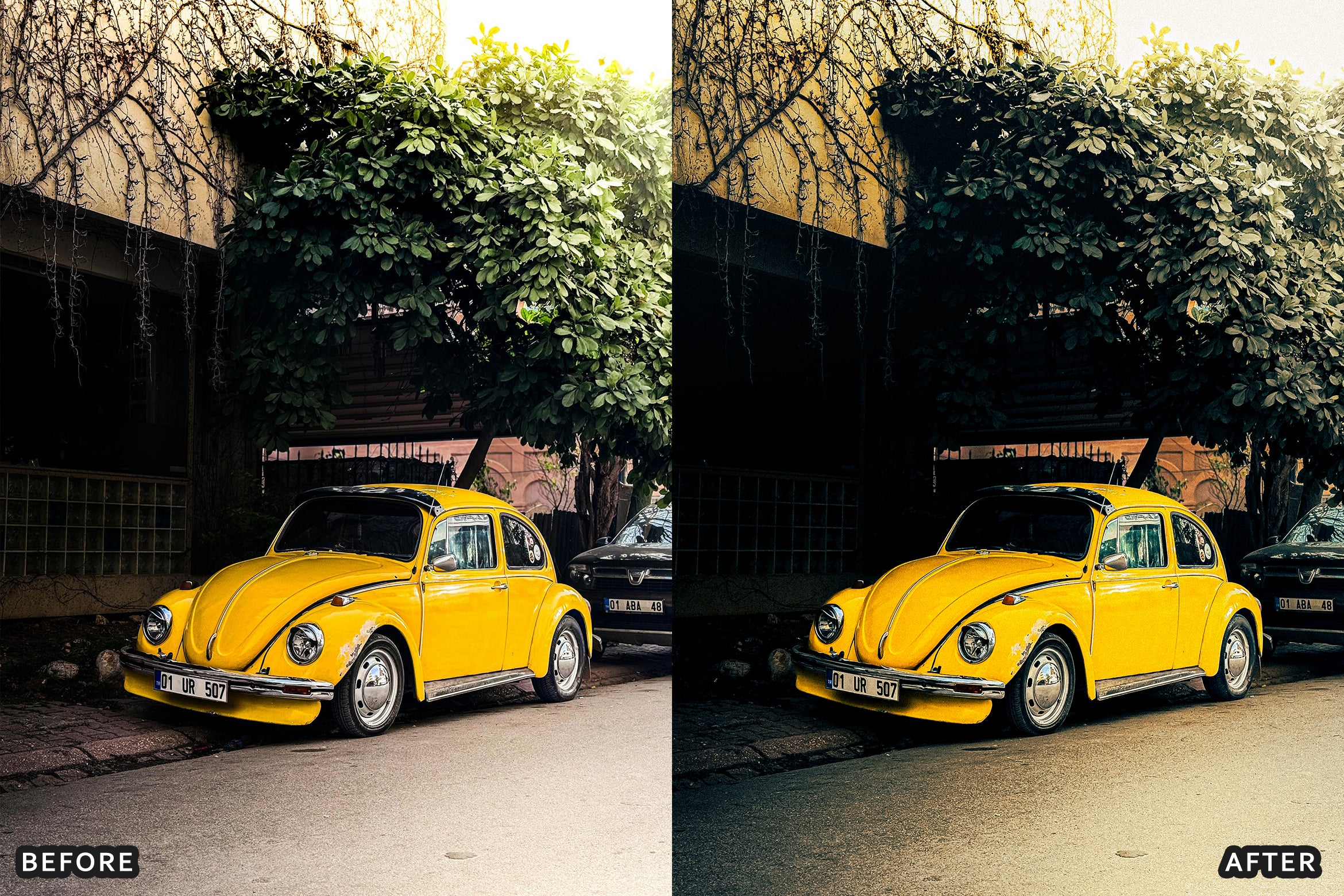 AI-Optimized Orange Retro Film Lightroom Presets